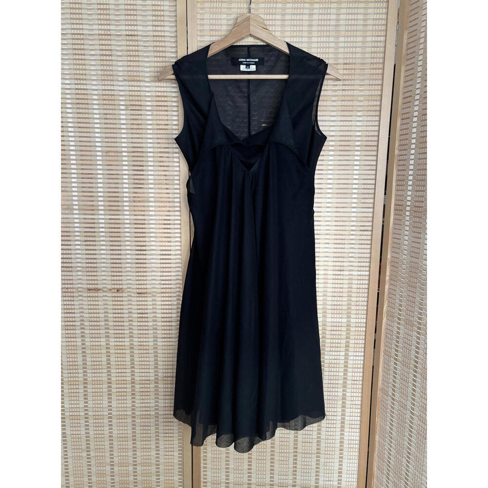 COMME des GARÇON JUNYA WATANABE Black Layered Midi Dress